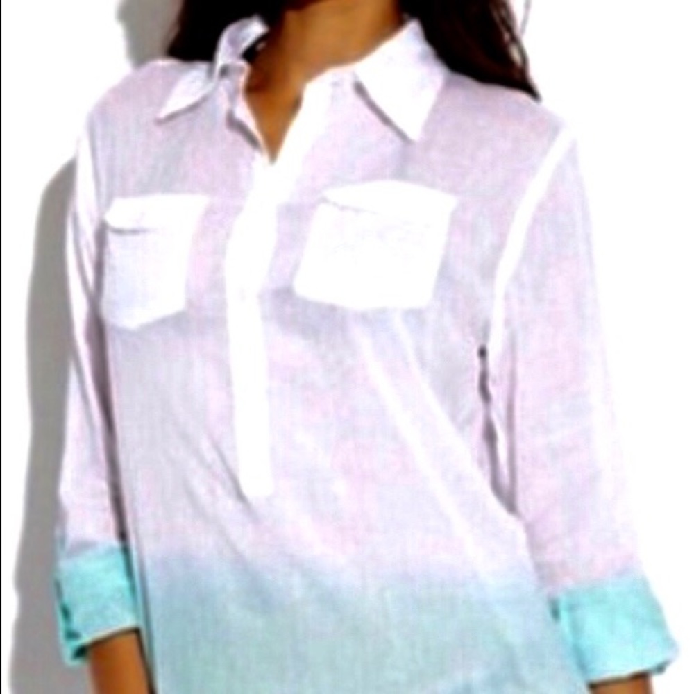 White and Mint colored Tunic Shirt